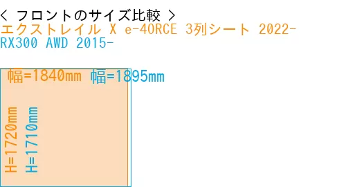#エクストレイル X e-4ORCE 3列シート 2022- + RX300 AWD 2015-